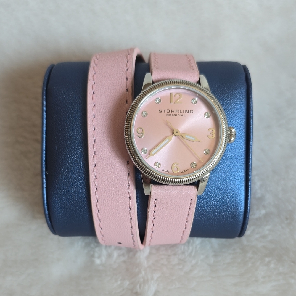 New w/o Tags Stuhrling Original Women's Blush Pink Watch